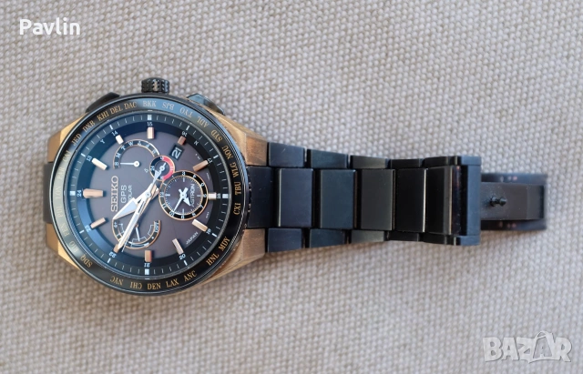  Seiko Astron GPS Solar Dual-Time, снимка 5 - Мъжки - 54986088