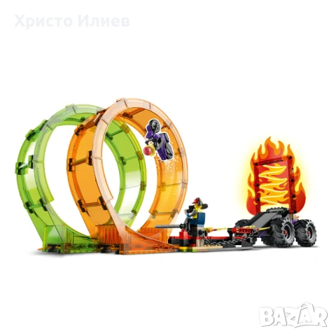 LEGO City Арена за каскади с два лупинга 60339 Лего, снимка 11 - Конструктори - 54695868