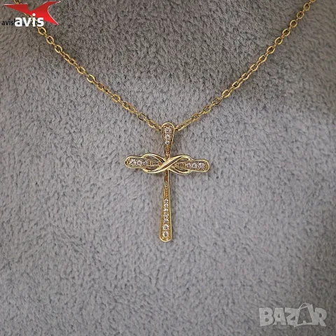 Колие с 14К златно покритие 274104, снимка 4 - Колиета, медальони, синджири - 55660867