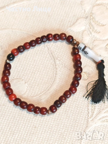 Оригинална Стара Турска Червена Броеница с Червен Кехлибар 1920те г, снимка 7 - Антикварни и старинни предмети - 54240955