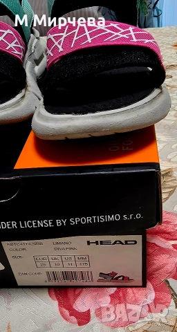 Детски сандали Head №28 , отлично състояние, с кутия, снимка 3 - Детски сандали и чехли - 54749883