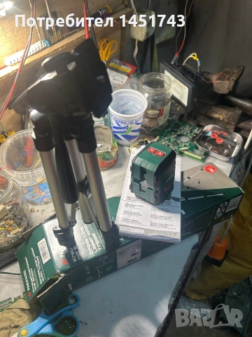 Лазарен нивел, снимка 3 - Измервателни инструменти - 54542751