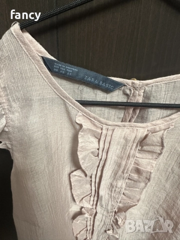 Ефирен дамски топ Zara, снимка 4 - Корсети, бюстиета, топове - 55414510
