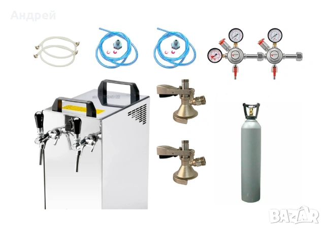 СПЕШНО! Пълен комплект - охладител за бира Kontakt 40 с 2 крана - ново 900 euro