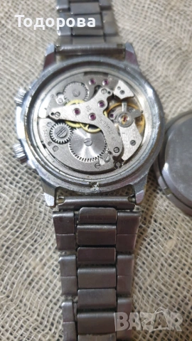 Руски ръчен часовник Полёт с аларма, снимка 3 - Антикварни и старинни предмети - 53963083