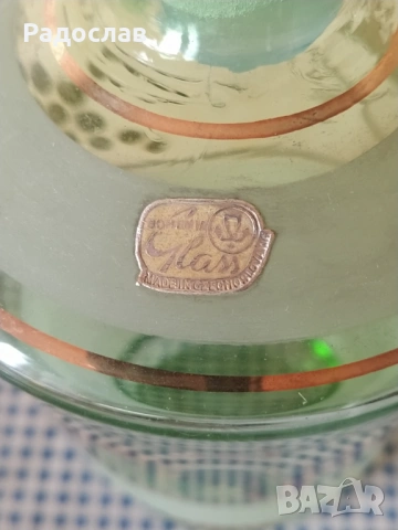 стара чехословашка гарафа Bohemia , снимка 2 - Антикварни и старинни предмети - 54012550