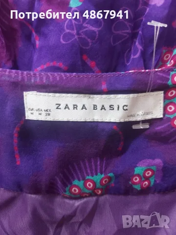 ZARA ефирна копринена лятна рокля, снимка 5 - Рокли - 55415898