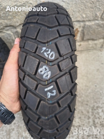 120 90 10 pirelli 120 80 12 mitas гуми за скутер офроуд, снимка 3 - Гуми и джанти - 55120471