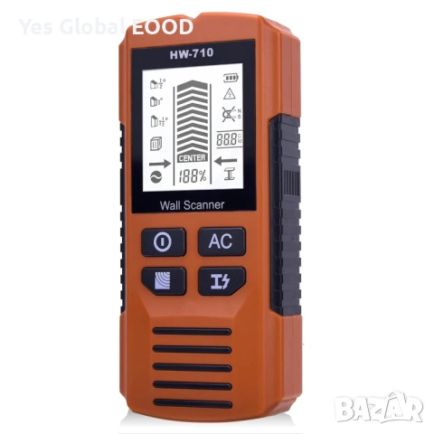 Детектор за стени Finder LCD за кабели и метал