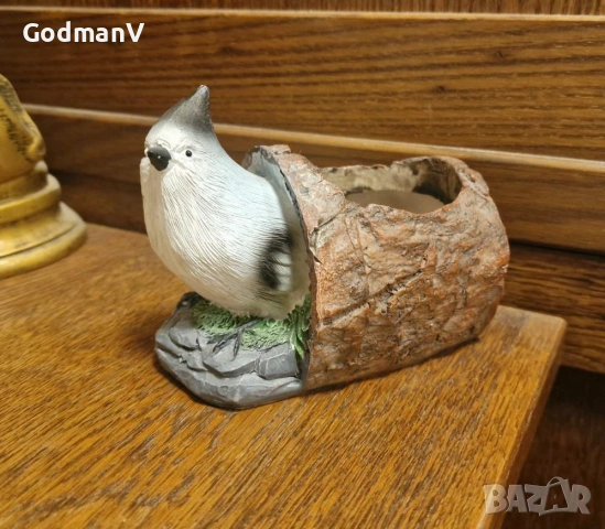 Декоративна Кашпа „Птиче до Пънче“, снимка 3 - Декорация за дома - 54093362