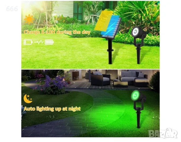 LED соларна лампа RGB, снимка 3 - Соларни лампи - 55614689