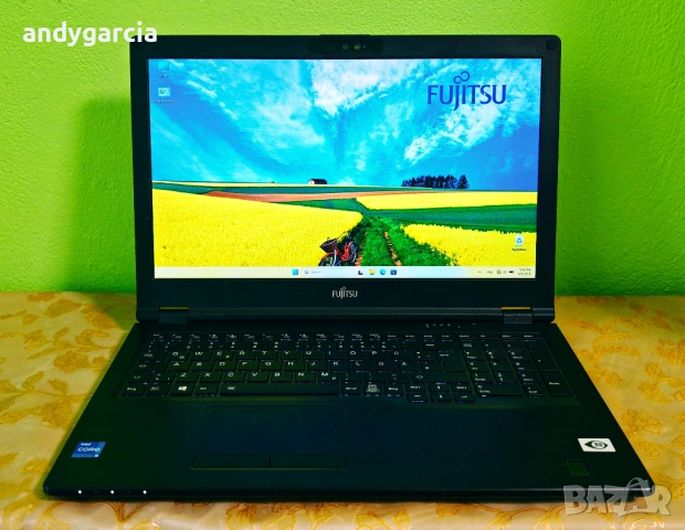  Fujitsu Lifebook E5511/Intel Core i7-1165G7/16GB RAM/512GB SSD NVMe/Iris Xe Graphics/15.6 FHD IPS, снимка 2 - Лаптопи за работа - 54791942