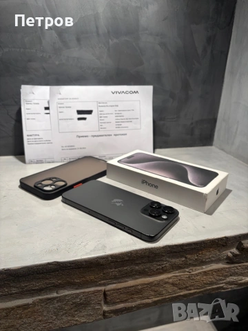 КАТО ЧИСТО НОВ Iphone 15 Pro Max 256 GB Black Titanium, снимка 4 - Apple iPhone - 53958230
