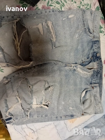 Srtaight fit shorts denim къси панталони дънкови 38 номер , снимка 2 - Къси панталони - 55124393