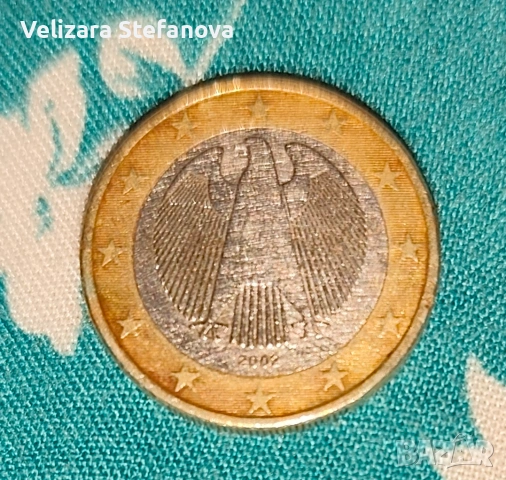Монета 1евро от Германия 2002