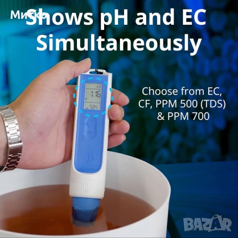 Нов Bluelab OnePen 3-в-1 (pH, EC/PPM, температура) с Bluetooth", снимка 9 - Други - 54604720