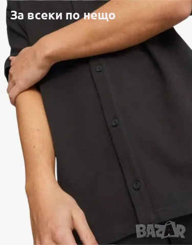 PUMA Classics Pique Shirt Black Мъжка Тениска👕Мъжка Блуза С Къс Ръкав Код P2824, снимка 2 - Тениски - 55320007