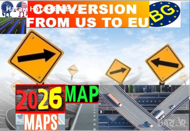 🚗 USA Canada конверсия EU/BG картa Audi, Porsche, Mercedes, Kia, Hyundai, Toyota, Mazda,Subaru,Ford