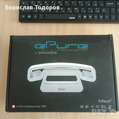 Безжичен телефон Swiss Voice ePure, снимка 8 - Стационарни телефони и факсове - 55577189