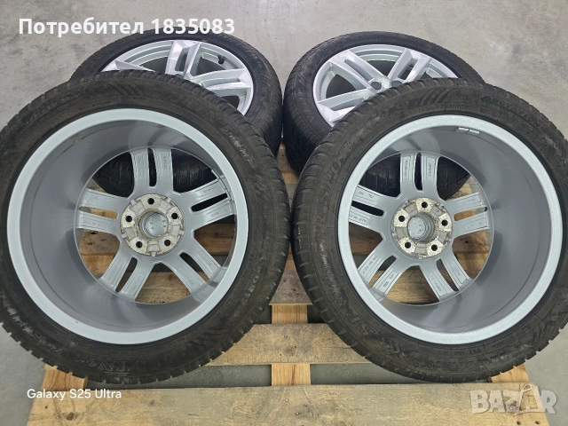 Лети джанти 17ки 5х112 Audi + зимни гуми 225/50/17 Dunlop, снимка 11 - Гуми и джанти - 54441174