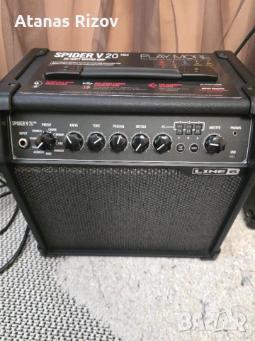 Продавам Line 6 Spider V 20 MkII в състояние почти като нов., снимка 2 - Китари - 54482228