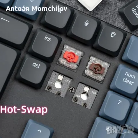Механична клавиатура Keychron K5 Pro RGB Bluetooth USB-C, снимка 5 - Клавиатури и мишки - 55347556