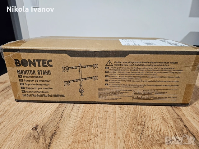 Чисто нова стойка за 4 Монитора | 13-27 инча | Vesa 75x75 и 100x100 | 2 начина на закрепване | stand, снимка 8 - Други - 54084236