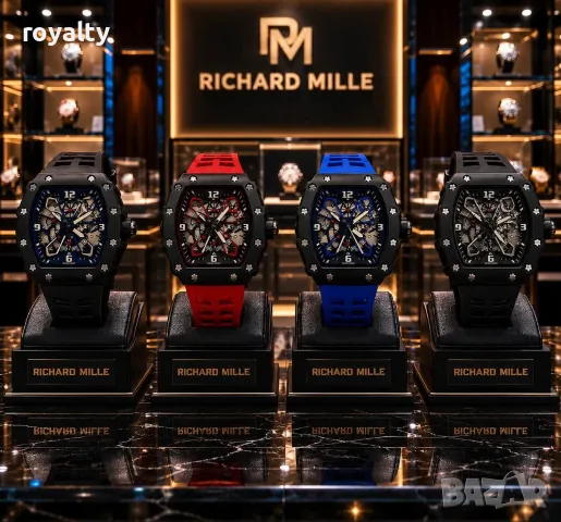 Richard Mille Мъжки Часовник Кварцов Механизъм Различни Цветове 