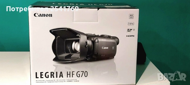 4к видеокамера Саnon hf-g70, снимка 4 - Камери - 54428448