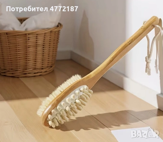 Дървена четка двустранна , снимка 2 - Козметика за тяло - 53917949