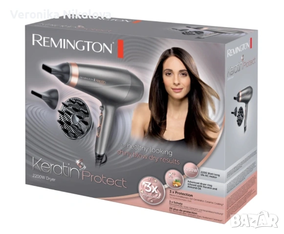 Сешоар Remington Keratin, снимка 3 - Сешоари - 54378971