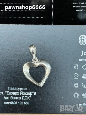 Сребърна висулка 925 проба, снимка 2 - Колиета, медальони, синджири - 54978016