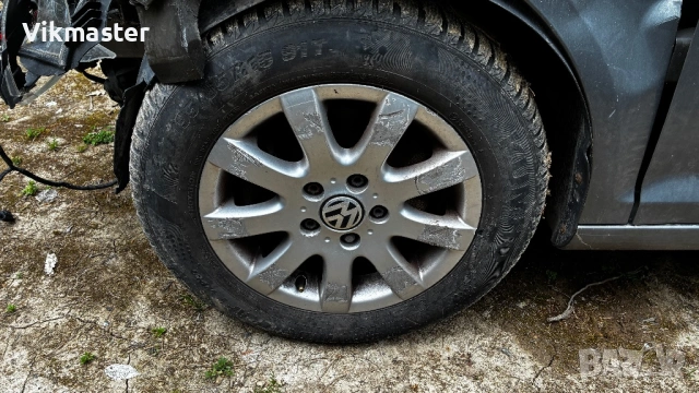 Алуминиеви джанти с гуми 15 5x112 VW, снимка 3 - Гуми и джанти - 54413536