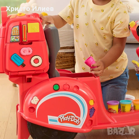 PlayDoh Скутер ride on за разнос на пица с пластелин, снимка 7 - Други - 55144141