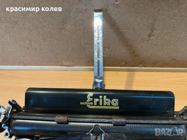 стара немска пишеща машина "NAUMANN ERIKA", снимка 3 - Антикварни и старинни предмети - 55018353