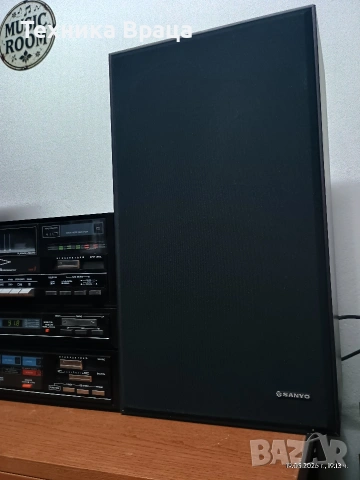 Сет SANYO. Made in Japan. Трилентови колони с 8 инчов бас. Прекрасен звук. Изпращам видео. , снимка 7 - Аудиосистеми - 54625145