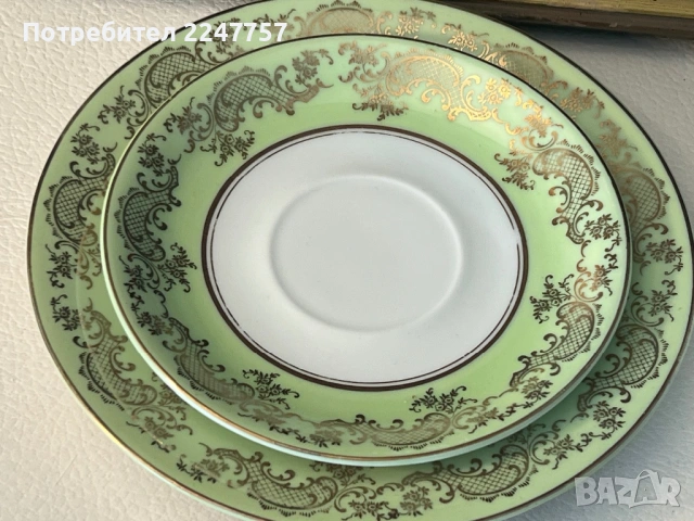 Троен сет порцелан Bavaria, снимка 4 - Антикварни и старинни предмети - 54179541