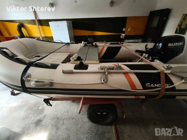 Надуваема лодка Zander ARIB-360S + Suzuki DF20 AS + колесар Скорпион П1А | Пълен комплект, снимка 2 - Воден транспорт - 55075810