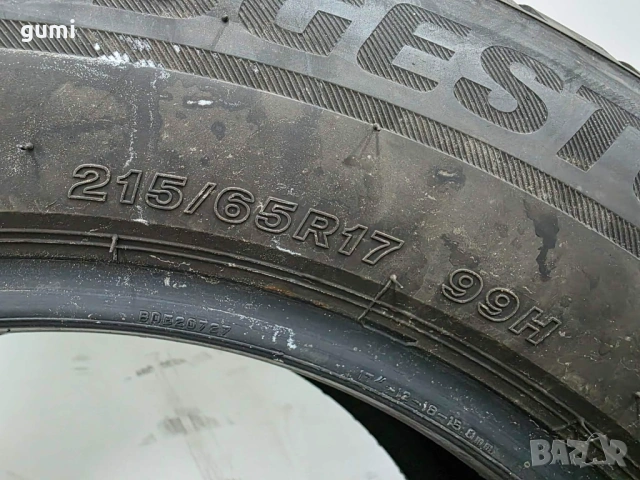 2бр зимни гуми 215/65/17 BRIDGESTONE L05722 , снимка 5 - Гуми и джанти - 54640090