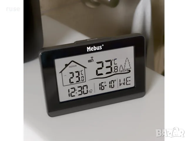 НОВИ! Климатична станция Mebus 11364 с външен сензор, снимка 7 - Други стоки за дома - 55678759