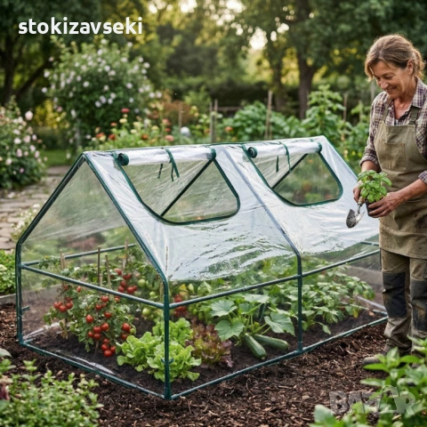 Компактна градинска оранжерия - стабилен микроклимат за вашите растения, снимка 2 - Оранжерии - 54070311