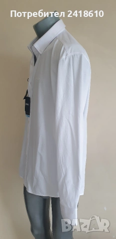 Hugo Boss Cotton Cool Max Regular Fit Cotton Mens Size 44 / 17 /1/2 XL НОВО! ОРИГИНАЛ! Мъжка Риза!, снимка 11 - Ризи - 54883564