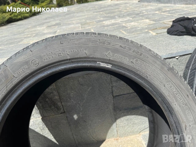 Michelin Primacy MXM4 Run Flat 245/45R19 102V XL – 6мм, DOT 2021, снимка 9 - Гуми и джанти - 54385751