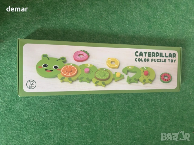 Дървена играчка Монтесори за 1-3 годишни деца, сензорна играчка за сортиране по цветове, снимка 8 - Образователни игри - 53959868