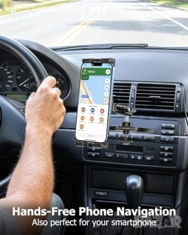 Нов Метална поставка за таблет Автомобилна CD стойка за iPad Galaxy Tab iPhone, 360° въртене, снимка 9 - Друга електроника - 55225019