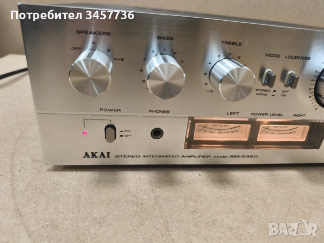 Винтидж Японски Стерео Усилвател Akai AM-2350, снимка 3 - Ресийвъри, усилватели, смесителни пултове - 54076966