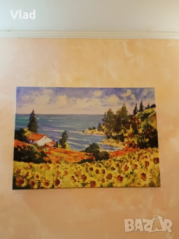 картина Морски изглед. Голяма , снимка 2 - Картини - 54810228
