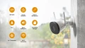 Външна Охранителна WiFi Камера Imou Bullet 2C, 4MP (2K) с AI Засичане на Хора и Микрофон, снимка 3
