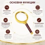 Професионална стъклена голяма ръчна лупа 10X увеличение за четене на книги вестници луксозна подарък, снимка 8