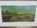 Антикварна маслена картина италиански автор, снимка 1